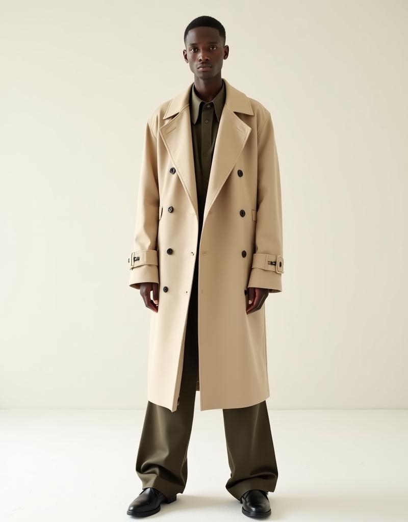 Oversized Organic Cotton Trench Coat